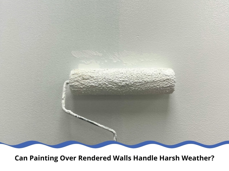 painting over rendered walls using a roller for smooth coverage