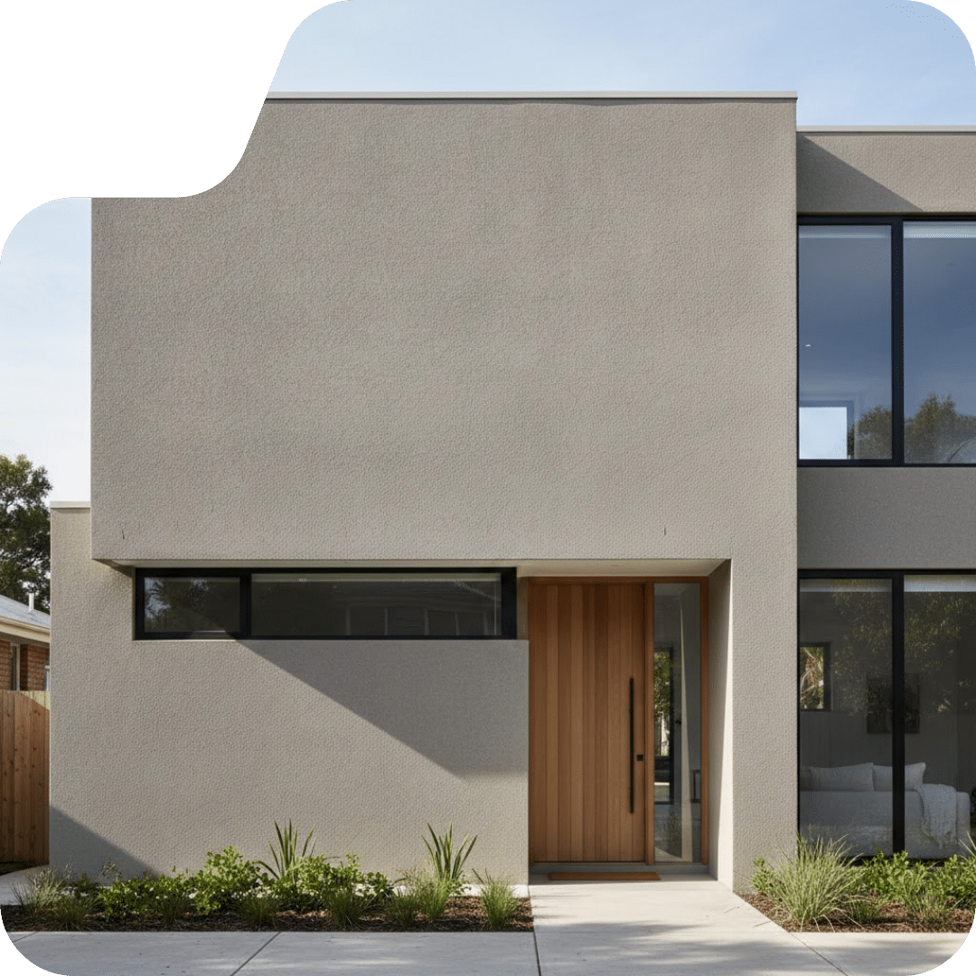 Full house facade finished with texture coating in Sydney