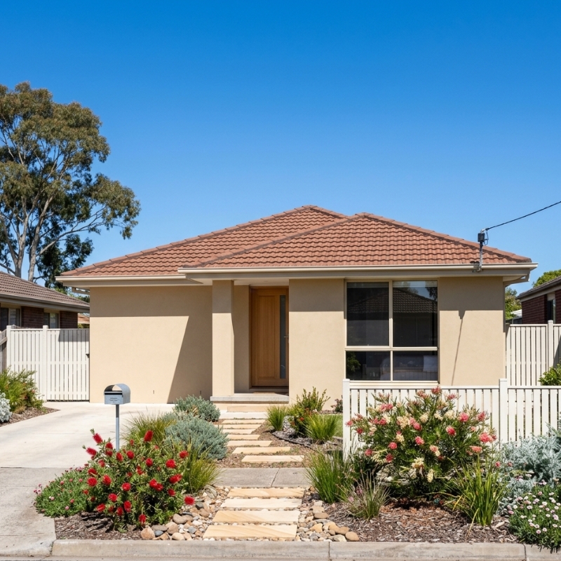 Freshly rendered Sydney home exterior after seasonal maintenance