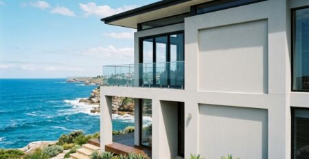 Sydney coastal home with well-maintained cement render protected from salt-air damage